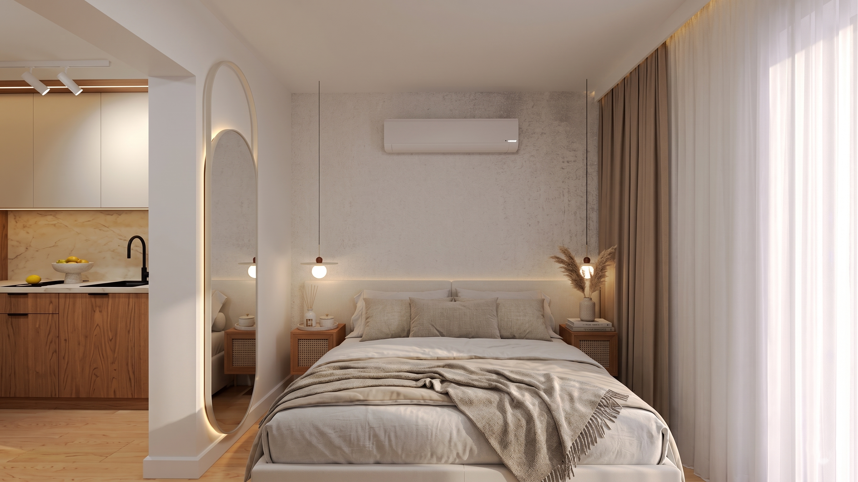 Luksusowy pensjonat górski – sypialnia mini apartamentu